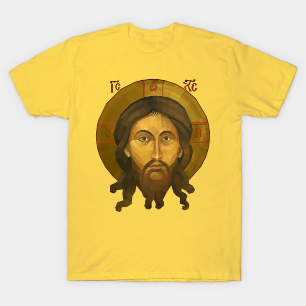 Mandilion Christ Icon T-Shirt by Ricardo77